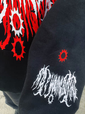 "fats'e youngburial" metal logo black HOODIE
